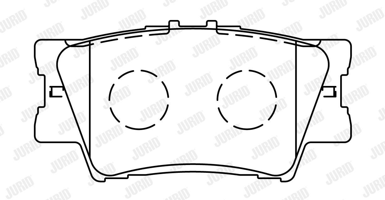 Задні гальмівні колодки Jurid/Bendix 572595J ціна, від 23.69 USD
