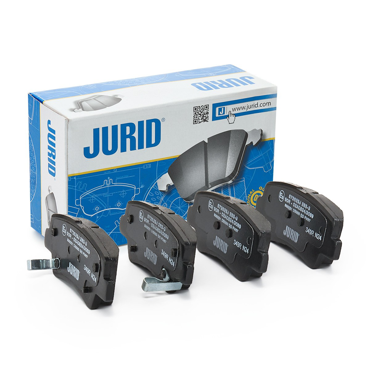 Задні гальмівні колодки Jurid/Bendix 572629J ціна, від 23.71 USD