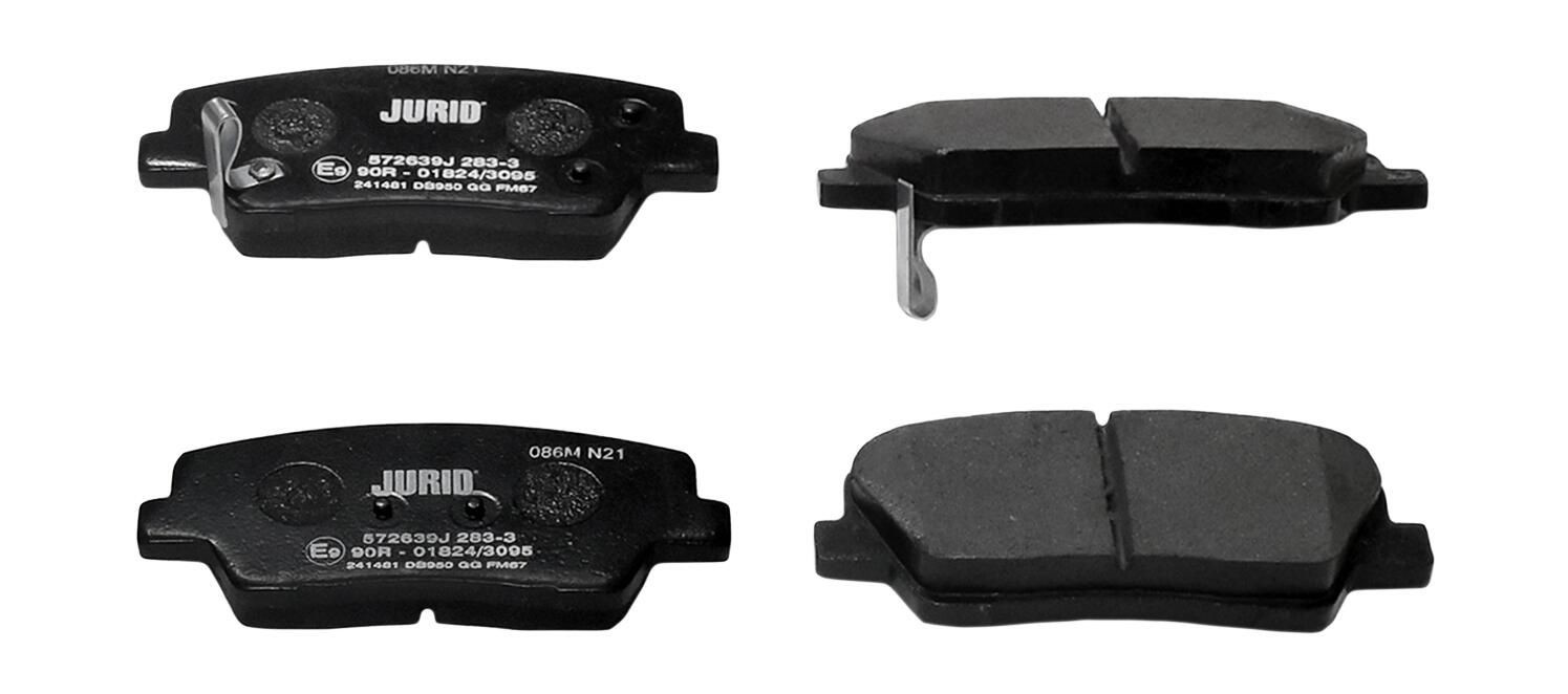 Задні гальмівні колодки Jurid/Bendix 572639J ціна, від 20.10 USD