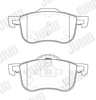 Купити 573003J Jurid/Bendix Колодки гальмівні передні, дискові