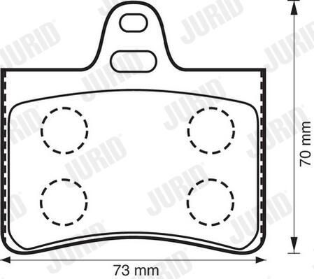 Задні гальмівні колодки Jurid/Bendix 573028J ціна, від 18.06 USD