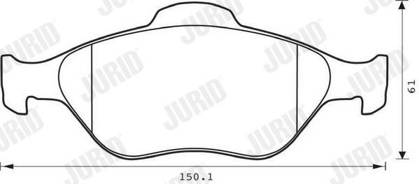 Гальмівні колодки Jurid/Bendix 573041J ціна, від 25.42 USD