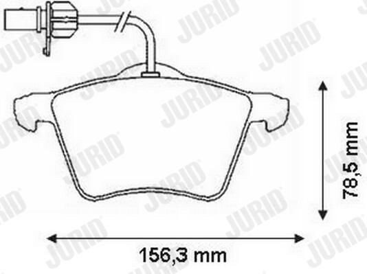 Гальмівні колодки Jurid/Bendix 573045J ціна, від 20.73 USD