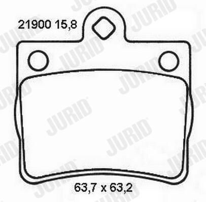 Задні гальмівні колодки Jurid/Bendix 573053J ціна, від 17.42 USD