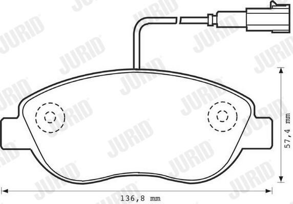 Гальмівні колодки Jurid/Bendix 573075JC ціна, від 25.05 USD