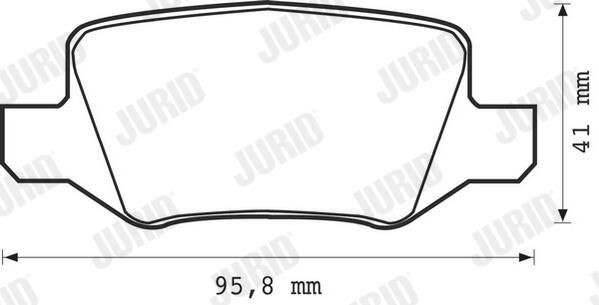 Задні гальмівні колодки Jurid/Bendix 573082J ціна, від 25.03 USD
