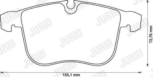 Гальмівні колодки Jurid/Bendix 573090J ціна, від 35.43 USD