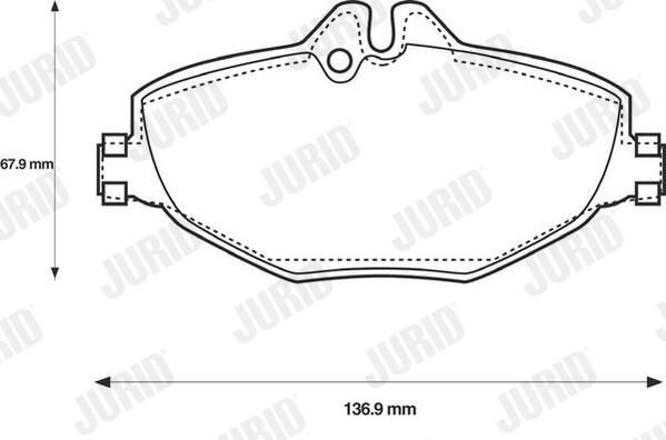 Гальмівні колодки Jurid/Bendix 573091J ціна, від 38.78 USD