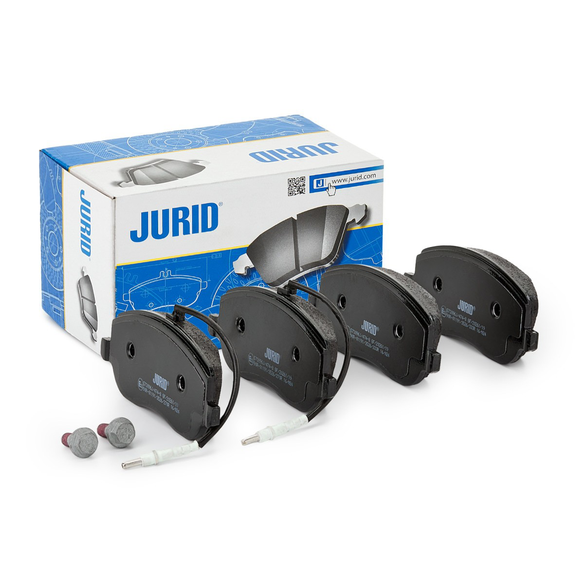 Передні тормозні колодки 573096J Jurid/Bendix