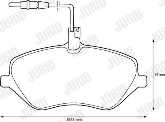 Гальмівні колодки Jurid/Bendix 573131JC ціна, від 37.60 USD