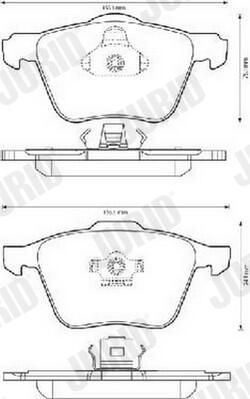 Гальмівні колодки Jurid/Bendix 573143J ціна, від 42.07 USD