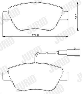 Гальмівні колодки Jurid/Bendix 573164J ціна, від 23.47 USD