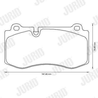 Гальмівні колодки Jurid/Bendix 573178J ціна, від 46.90 USD