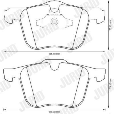 Гальмівні колодки Jurid/Bendix 573179J ціна, від 43.76 USD