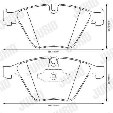 Гальмівні колодки Jurid/Bendix 573181JC ціна, від 58.27 USD