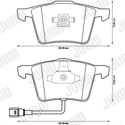 Гальмівні колодки Jurid/Bendix 573197J ціна, від 39.94 USD