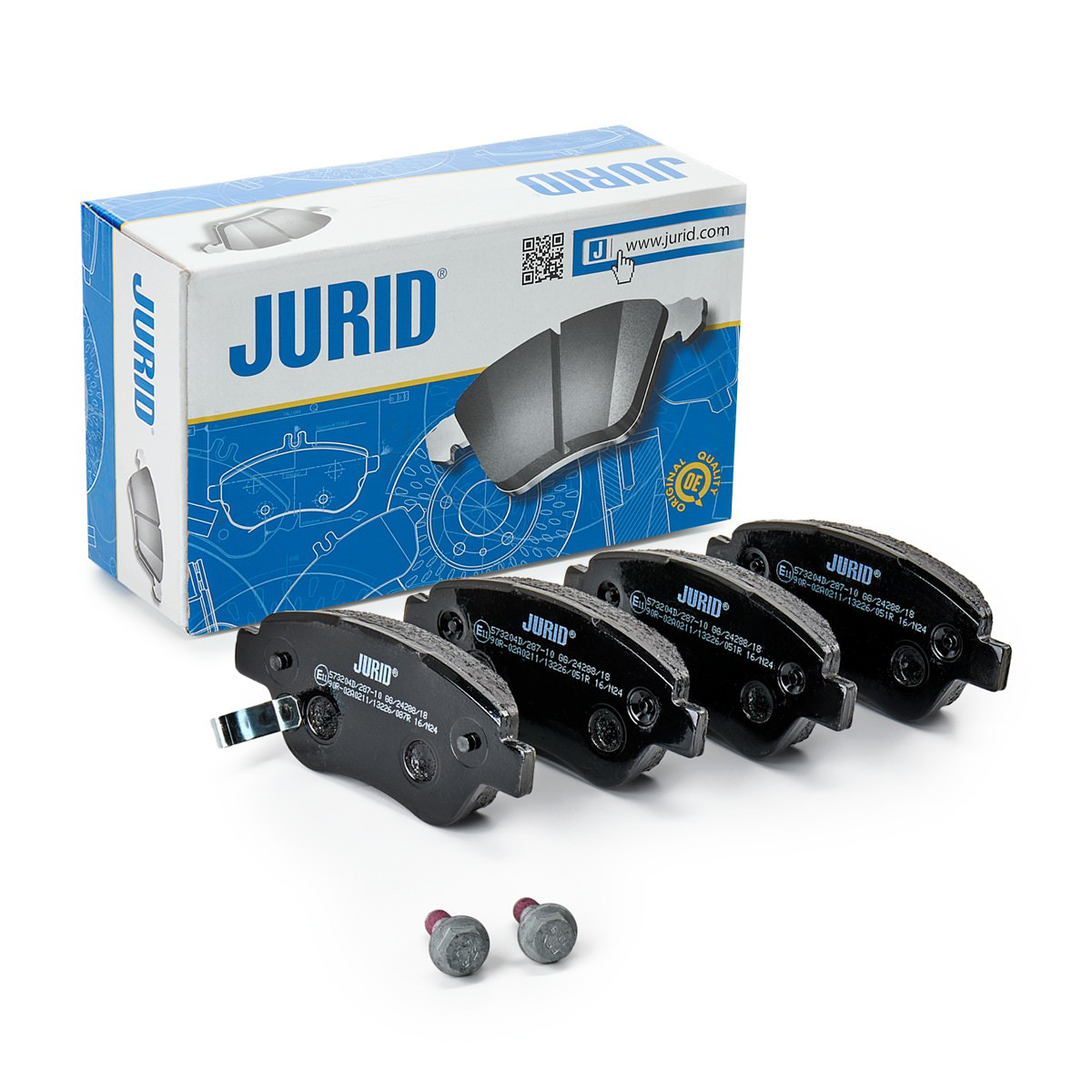 Передні тормозні колодки 573204D Jurid/Bendix