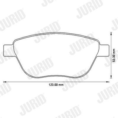Тормозні колодки Jurid/Bendix 573204J
