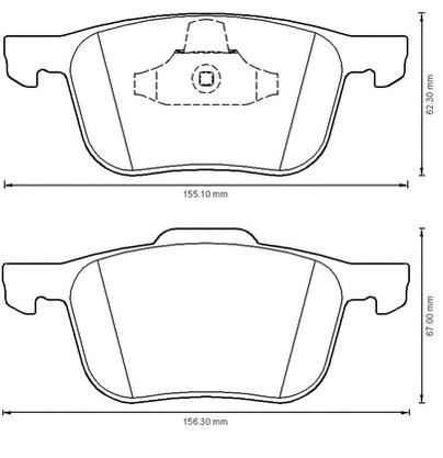Тормозні колодки Jurid/Bendix 573209J