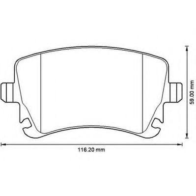 Задні дискові колодки Jurid/Bendix 573219J