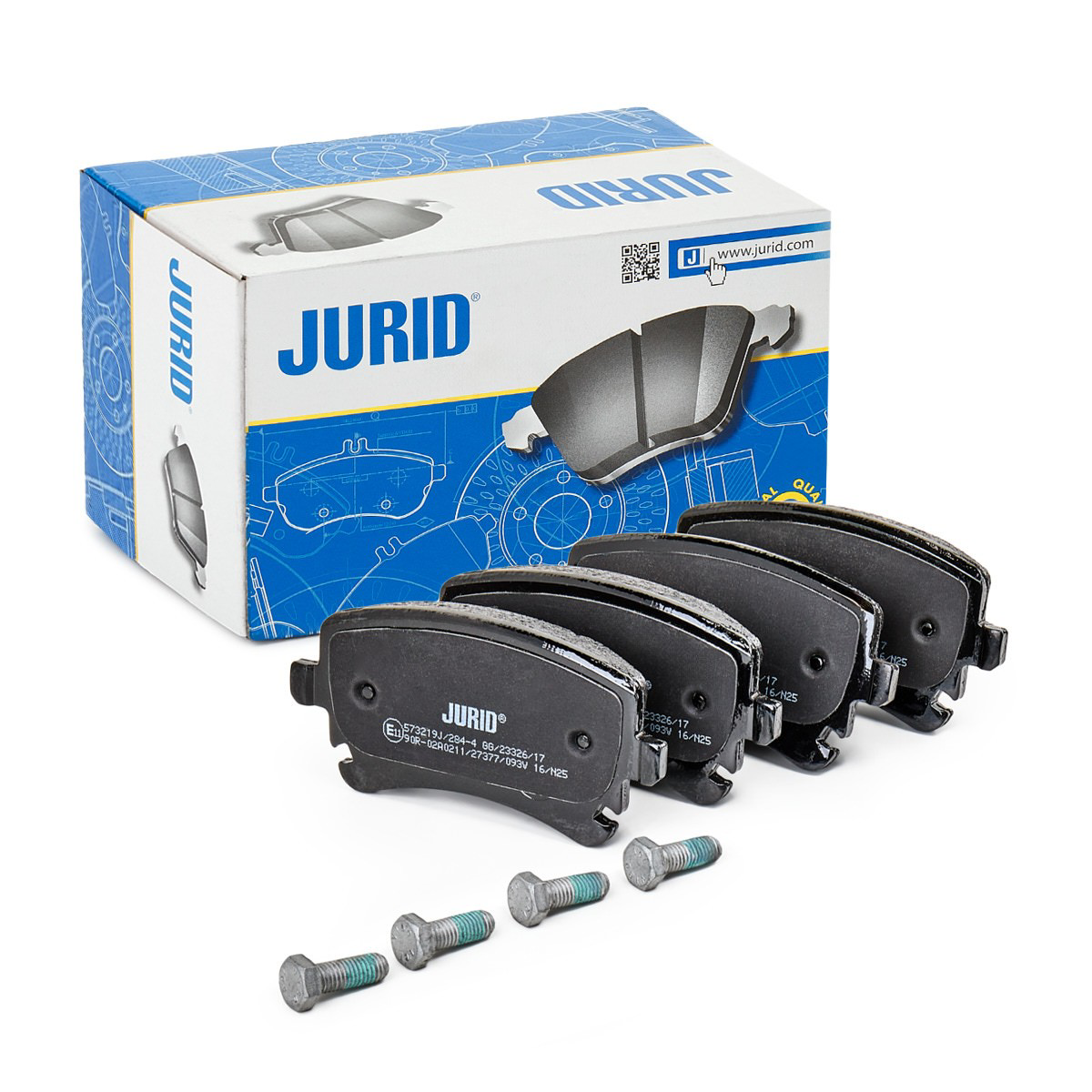 Задні гальмівні колодки 573219J Jurid/Bendix