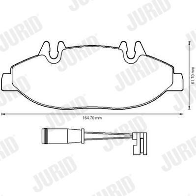 Гальмівні колодки Jurid/Bendix 573221J ціна, від 30.81 USD
