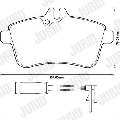 Купити 573230J Jurid/Bendix Колодки гальмівні передні, дискові