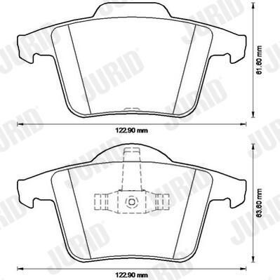 Задні гальмівні колодки Jurid/Bendix 573236J ціна, від 30.50 USD