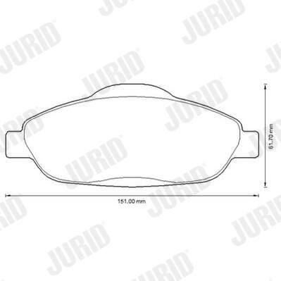 573241JC Jurid/Bendix Передні гальмівні колодки