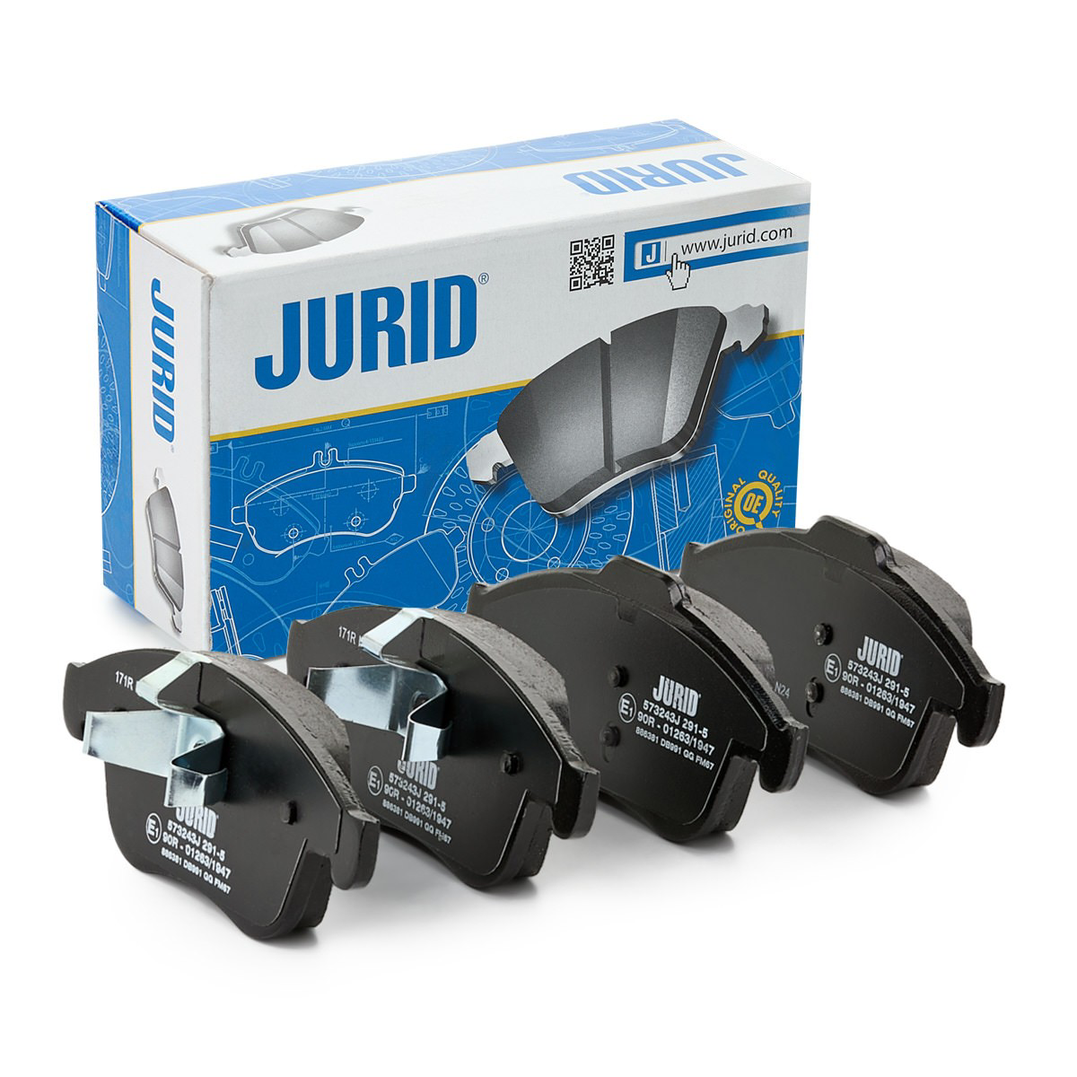 Передні тормозні колодки 573243J Jurid/Bendix