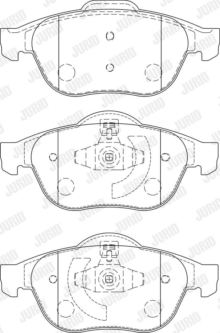 Гальмівні колодки Jurid/Bendix 573245J ціна, від 27.56 USD