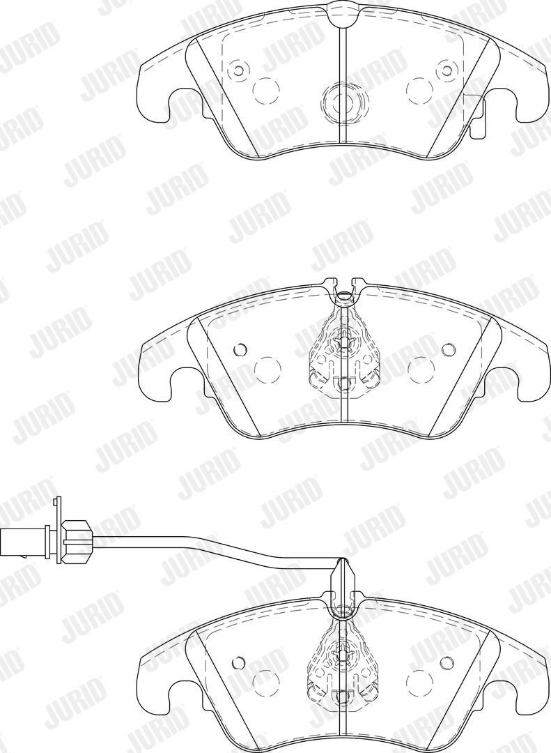 Гальмівні колодки Jurid/Bendix 573247JC ціна, від 72.50 USD