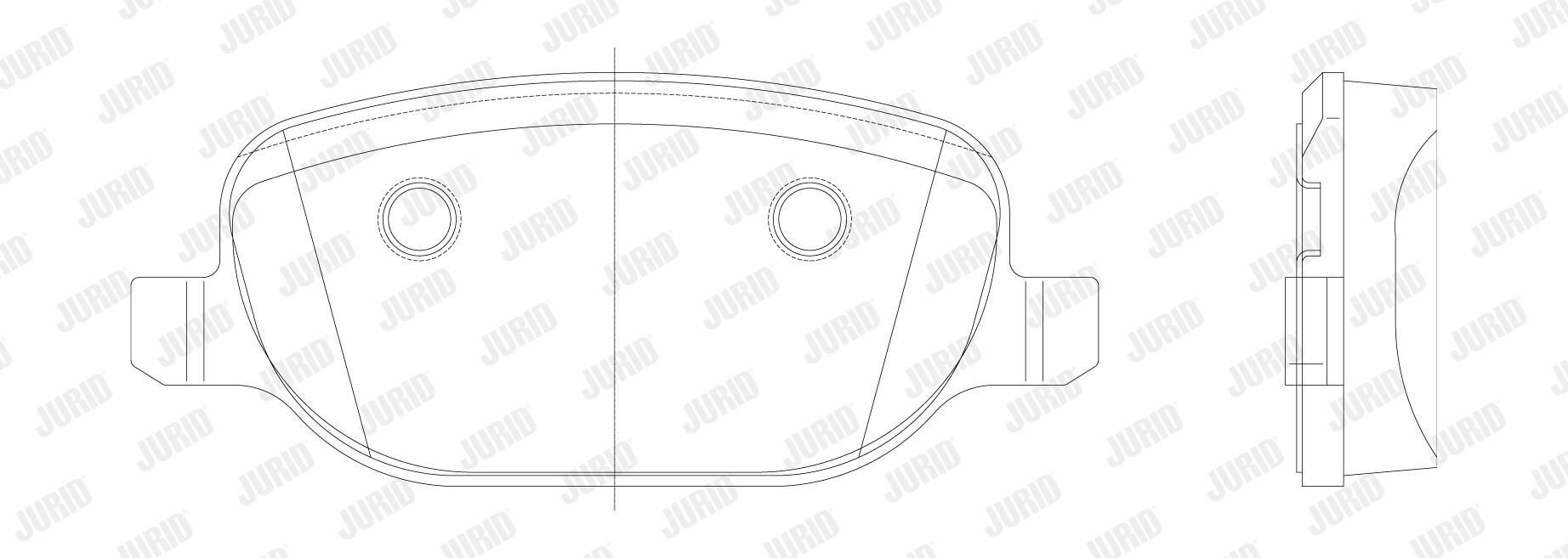 Задні гальмівні колодки Jurid/Bendix 573252J ціна, від 30.28 USD