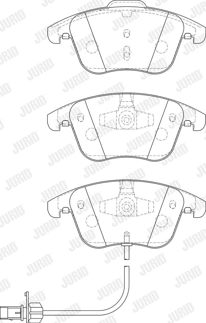Гальмівні колодки Jurid/Bendix 573258J ціна, від 43.22 USD
