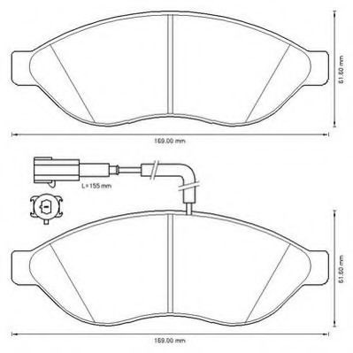 Гальмівні колодки Jurid/Bendix 573260J ціна, від 37.12 USD