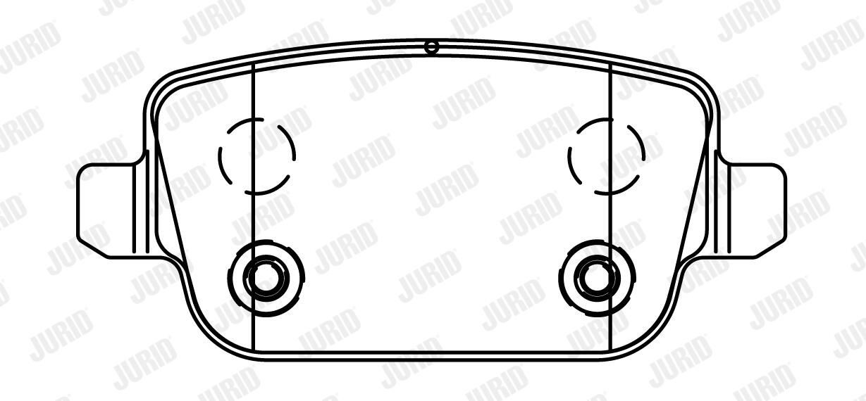 Задні гальмівні колодки Jurid/Bendix 573263J ціна, від 27.42 USD