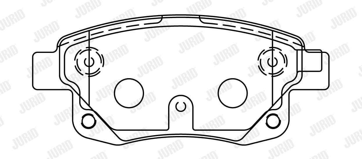 Задні гальмівні колодки Jurid/Bendix 573277J ціна, від 21.14 USD