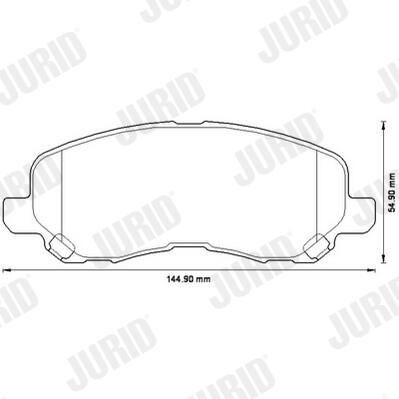 Гальмівні колодки Jurid/Bendix 573278J ціна, від 30.13 USD