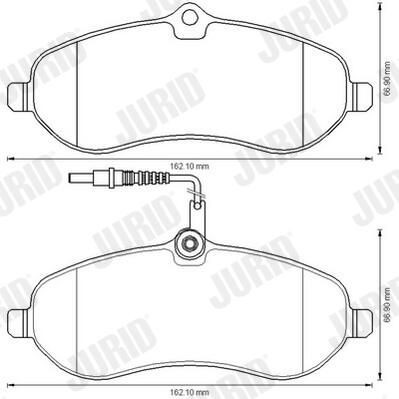 Гальмівні колодки Jurid/Bendix 573280J ціна, від 27.14 USD