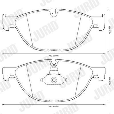 Гальмівні колодки Jurid/Bendix 573292J ціна, від 60.56 USD
