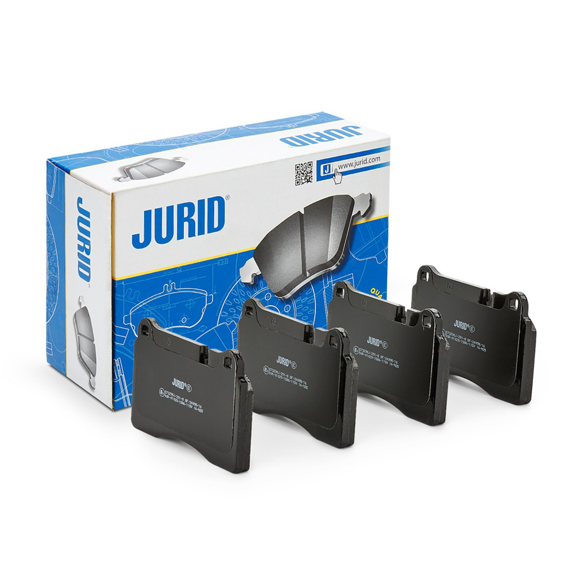 Передні тормозні колодки 573296J Jurid/Bendix