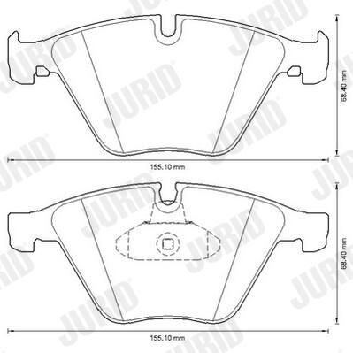 Гальмівні колодки Jurid/Bendix 573305J ціна, від 51.39 USD