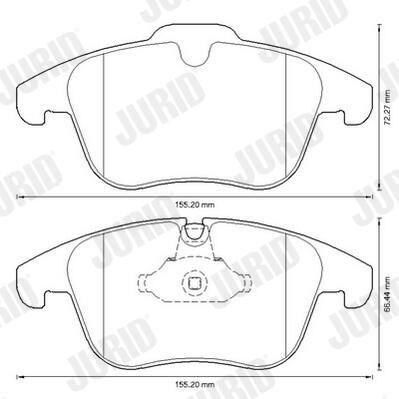 Гальмівні колодки Jurid/Bendix 573311J ціна, від 39.73 USD