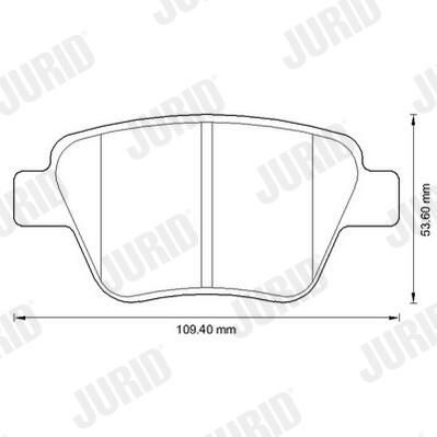 Задні гальмівні колодки Jurid/Bendix 573312JC ціна, від 24.26 USD