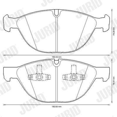 Гальмівні колодки Jurid/Bendix 573317J ціна, від 69.32 USD