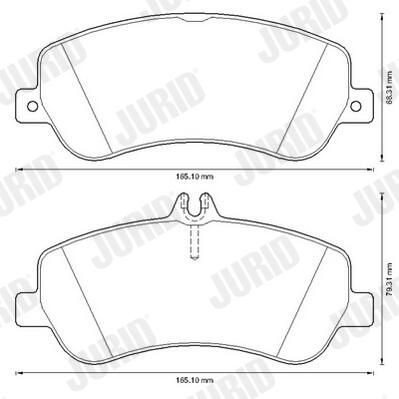 Гальмівні колодки Jurid/Bendix 573321J ціна, від 46.07 USD