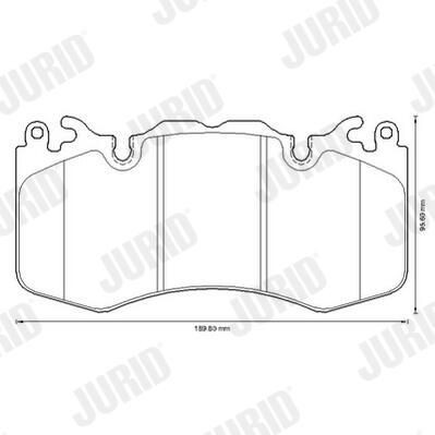 Гальмівні колодки Jurid/Bendix 573343J ціна, від 58.74 USD