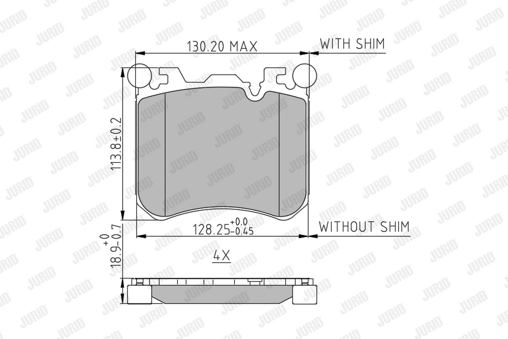 Гальмівні колодки Jurid/Bendix 573351J ціна, від 92.83 USD