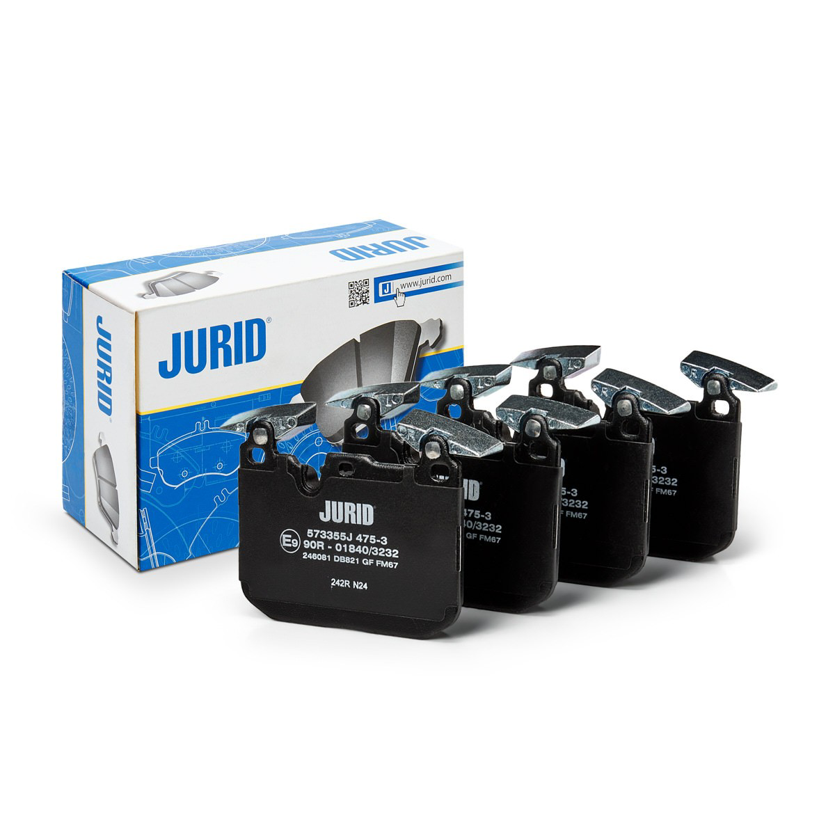 Передні тормозні колодки 573355J Jurid/Bendix