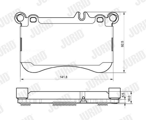 Купити 573356J Jurid/Bendix Колодки гальмівні передні, дискові